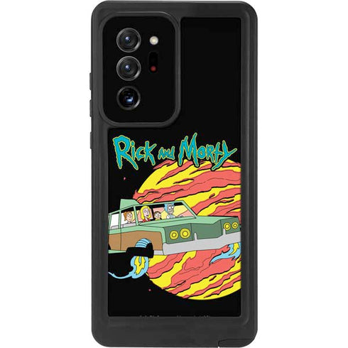 Adult Swim Rick and Morty Family Wagon Galaxy Note20 Ultra 5G Waterproof Case